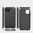 Kép 7/9 - Carbon Case flexible cover for iPhone 11 Pro Max black
