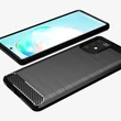 Kép 6/12 - Carbon Case Flexible Cover TPU Case for Samsung Galaxy S10 Lite black