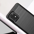 Kép 8/12 - Carbon Case Flexible Cover TPU Case for Samsung Galaxy S10 Lite black
