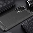 Kép 6/6 - Carbon Case Flexible Cover TPU Case for Huawei P40 blue