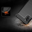 Kép 4/7 - Carbon Case Flexible Cover TPU Case for Samsung Galaxy A41 blue
