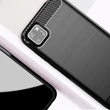 Kép 8/14 - Carbon Case Flexible Cover TPU Case for Huawei Y5p black