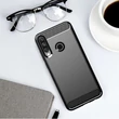 Kép 3/15 - Carbon Case Flexible Cover TPU Case for Huawei Y6p black