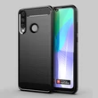 Kép 4/15 - Carbon Case Flexible Cover TPU Case for Huawei Y6p black