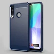 Kép 5/15 - Carbon Case Flexible Cover TPU Case for Huawei Y6p black