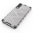 Kép 4/10 - Honeycomb Case armor cover with TPU Bumper for Huawei Y6p transparent