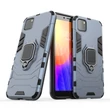Kép 1/8 - Ring Armor Case Kickstand Tough Rugged Cover for Huawei Y5p blue