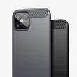 Kép 3/12 - Carbon Case Flexible Cover TPU Case for iPhone 12 Pro Max black