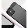 Kép 7/12 - Carbon Case Flexible Cover TPU Case for iPhone 12 Pro Max black