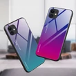 Kép 4/9 - Gradient Glass Durable Cover with Tempered Glass Back iPhone 12 mini pink