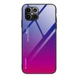 Kép 1/10 - Gradient Glass Durable Cover with Tempered Glass Back iPhone 12 Pro Max pink-purple