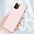 Kép 3/7 - Silicone Case Soft Flexible Rubber Cover for iPhone 12 Pro Max pink