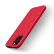 Kép 2/7 - Silicone Case Soft Flexible Rubber Cover for iPhone 12 Pro Max red
