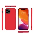 Kép 6/7 - Silicone Case Soft Flexible Rubber Cover for iPhone 12 Pro Max red