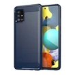 Kép 1/14 - Carbon Case Flexible Cover TPU Case for Samsung Galaxy M31s blue