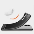 Kép 14/14 - Carbon Case Flexible Cover TPU Case for Samsung Galaxy M31s blue