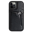 Kép 1/13 - Nillkin Aoge Leather Case genuine leather protective wallet cover iPhone 12 mini black