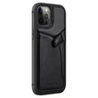 Kép 6/13 - Nillkin Aoge Leather Case genuine leather protective wallet cover iPhone 12 mini black