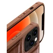 Kép 11/13 - Nillkin Aoge Leather Case genuine leather protective wallet cover iPhone 12 mini black