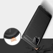 Kép 3/6 - Carbon Case Flexible Cover TPU Case for Samsung Galaxy A42 5G black