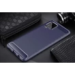 Kép 3/6 - Carbon Case Flexible Cover TPU Case for Samsung Galaxy A42 5G blue