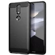 Kép 1/10 - Carbon Case Flexible Cover TPU Case for Nokia 2.4 black