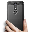 Kép 2/10 - Carbon Case Flexible Cover TPU Case for Nokia 2.4 black