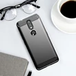 Kép 6/10 - Carbon Case Flexible Cover TPU Case for Nokia 2.4 black