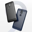 Kép 7/10 - Carbon Case Flexible Cover TPU Case for Nokia 2.4 black