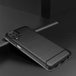 Kép 4/6 - Carbon Case Flexible Cover Case for Samsung Galaxy A12 / Galaxy M12 black