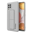 Kép 1/12 - Wozinsky Kickstand Case Silicone Stand Cover for Samsung Galaxy A42 5G Gray