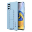 Kép 1/12 - Wozinsky Kickstand Case Silicone Stand Cover for Samsung Galaxy S20 + Light Blue