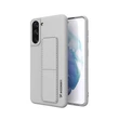 Kép 1/12 - Wozinsky Kickstand Case Silicone Stand Cover for Samsung Galaxy S21 + 5G gray
