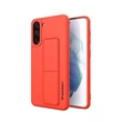 Kép 1/12 - Wozinsky Kickstand Case Silicone Stand Cover for Samsung Galaxy S21 + 5G Red