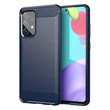 Kép 1/6 - Carbon Case Flexible Cover TPU Case for Samsung Galaxy A72 4G blue