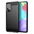 Kép 1/6 - Carbon Case Flexible Cover TPU Case for Samsung Galaxy A72 4G black