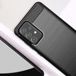 Kép 3/6 - Carbon Case Flexible Cover TPU Case for Samsung Galaxy A72 4G black
