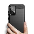 Kép 6/6 - Carbon Case Flexible Cover TPU Case for Samsung Galaxy A72 4G black