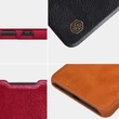 Kép 9/18 - Nillkin Qin original leather case cover for OnePlus 9 black