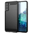 Kép 1/7 - Carbon Case Flexible Cover Sleeve for Samsung Galaxy S21 FE black