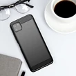 Kép 4/12 - Carbon Case Flexible TPU Cover for Samsung Galaxy A22 5G black
