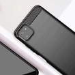 Kép 8/12 - Carbon Case Flexible TPU Cover for Samsung Galaxy A22 5G black