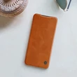 Kép 9/10 - Nillkin Qin leather holster cover for Xiaomi Redmi Note 10 5G brown