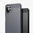 Kép 9/12 - Carbon Case Flexible Cover TPU Case for Samsung Galaxy A22 4G black