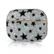 Kép 1/10 - Kingxbar Black Star Case shiny glitter crystal case for AirPods Pro black