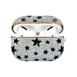 Kép 2/10 - Kingxbar Black Star Case shiny glitter crystal case for AirPods Pro black