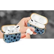 Kép 5/10 - Kingxbar Black Star Case shiny glitter crystal case for AirPods Pro black
