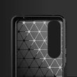 Kép 8/12 - Carbon Case Flexible Cover TPU Case for Sony Xperia 5 III black