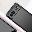 Kép 5/10 - Carbon Case Flexible cover for Google Pixel 6 black