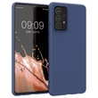Kép 1/6 - Silicone Case Soft Flexible Rubber Cover for Samsung Galaxy A22 4G blue